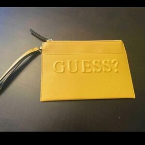 New Guess  Yellow Wristlet
